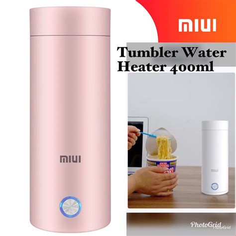 Air hangat tidak akan membuat organ tubuh kaget namun perlahan membangkitkannya untuk beraktivitas. MIUI Pemanas Air Portable Thermos Tumbler Botol Vacuum ...
