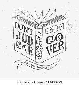 Dont Judge Book By Cover Quote Stock Vector Royalty Free Shutterstock