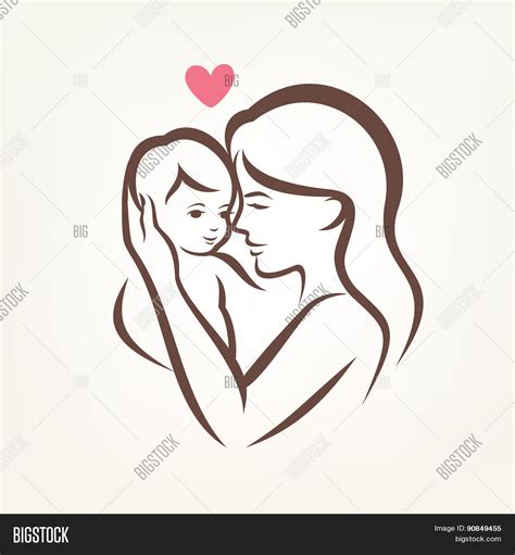 Mother Son Stylized Vector Vector And Photo Bigstock