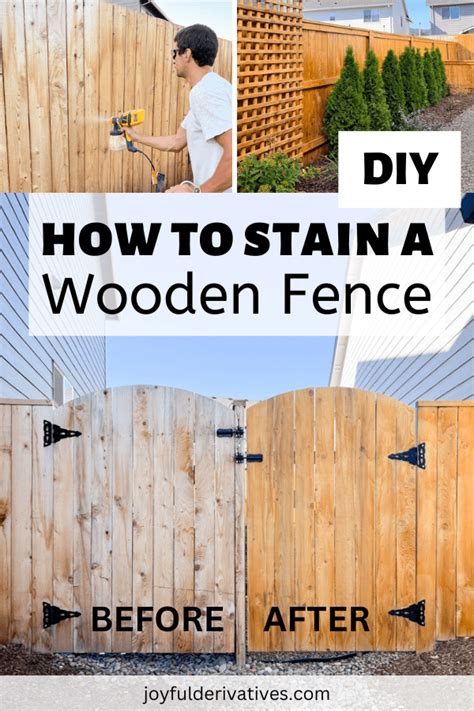 How To Stain A Wooden Fence Ultimate Guide Joyful Derivatives