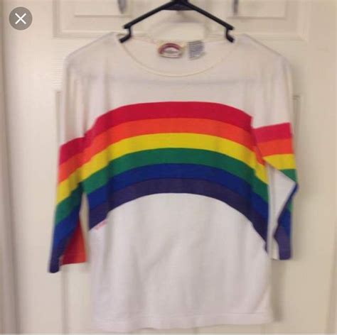 Pin By Jennifer M On Remember That Rainbow Shirt Rainbow Shirt 80s