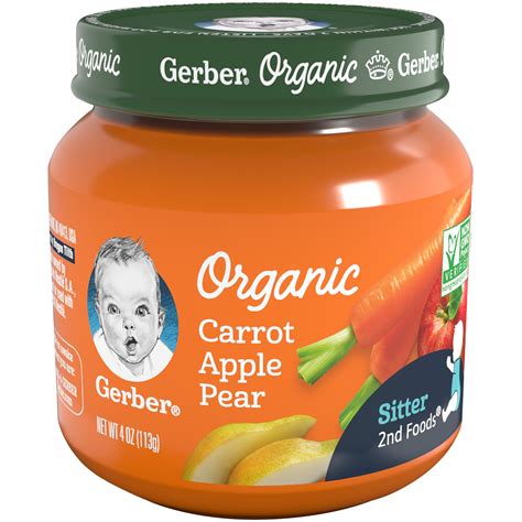 Gerber 2nd Foods Organic Carrot Apple Pear Baby Food Shop Baby Food