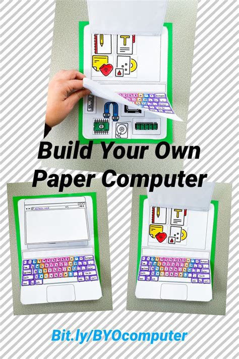 Build Your Own Computer Paper Activity Computer Activities For Kids