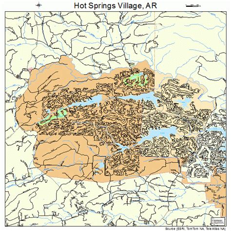 Hot Springs Village Arkansas Street Map 0533482