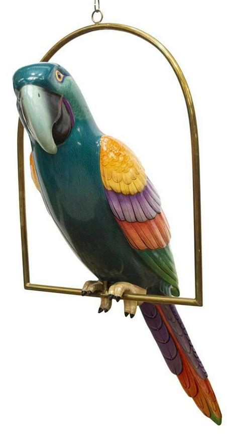 Sergio Bustamante B1942 Parrot Sculpture May 31 2020 Austin