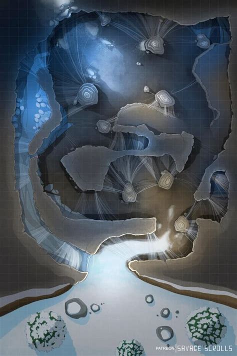 The Frozen Cave X Battle Map Oc Battlemaps Fantas Vrogue Co