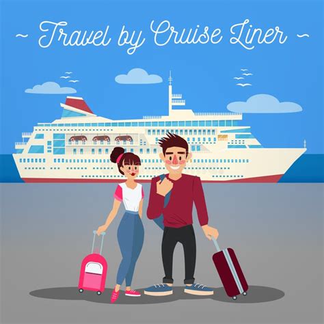 Cartoon Couple Cruise Stock Illustrations 369 Cartoon Couple Cruise