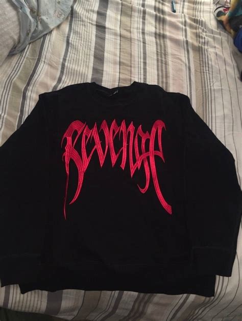 Revenge Revenge “logo” Black Red Crewneck Embroidered Kill Grailed