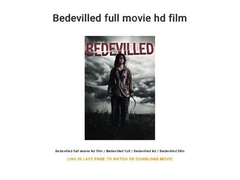 Bedevilled Full Movie Hd Film