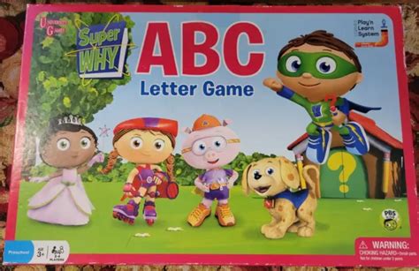 Pbs Kids Super Why Abc Letter Game Complete University Games Complete