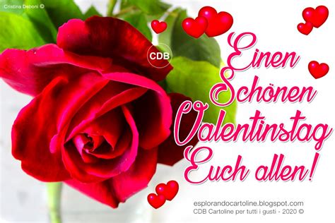 Cartoline E Immagini Di Auguri Grußkarte ️ ️ Einen Schönen Valentinstag Euch Allen 14 Februar