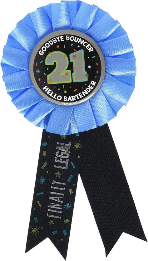 21st Happy Birthday Award Ribbon Toys And Games