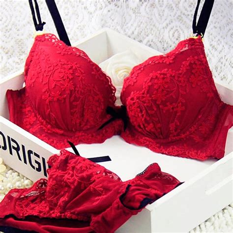 Lace Three Breasted Bra Panty Sets A C Cup Lingerie Look Lingerie