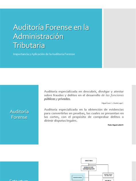Presentacion Sat Auditoria Forense Pdf Intención Derecho Penal