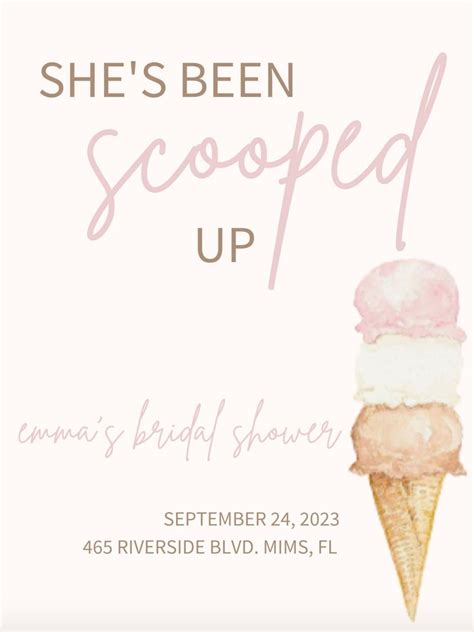 Shes Been Scooped Up Bridal Shower Etsy