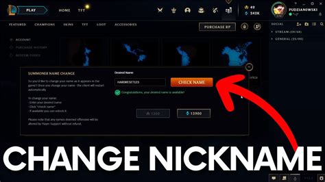 How To Change Name In League Of Legends Summoner Name Lol Youtube