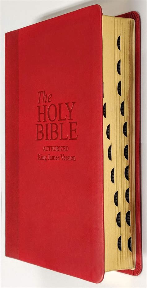 Kjv Bible With Mark Finley Study Helps Red With Thumb Index