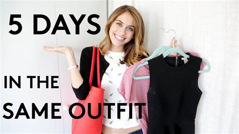 5 Days Of Wearing The Same Outfit Try Living With Lucie Refinery29 Youtube