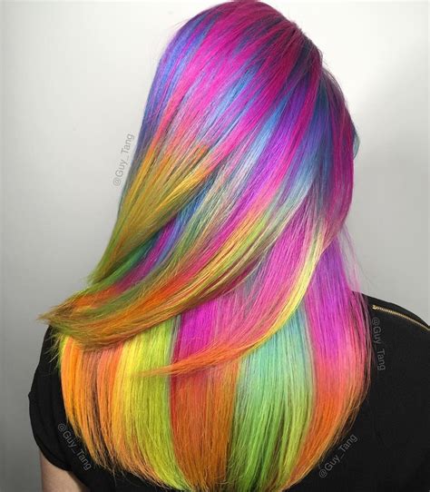 Guy Tang On Instagram Rainbow Hair ️ Rainbow Hair Color Neon