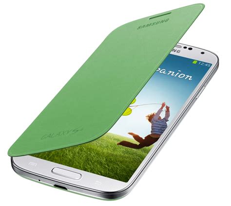 Samsung Galaxy S4 Flip Cover Folio Case Green Cell
