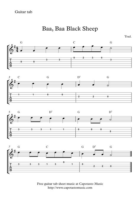 And to play all this music, you need to learn over 2,000 guitar chords. Free Printable Sheet Music