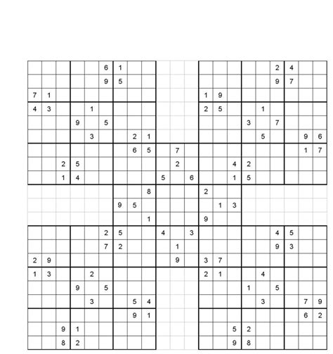 Glossary Of Sudoku Wikipedia 5 Grid Sudoku Printable Printable