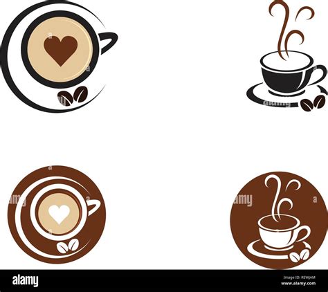 Coffee Cup Logo Template Vector Icon Design Stock Vector Image Art