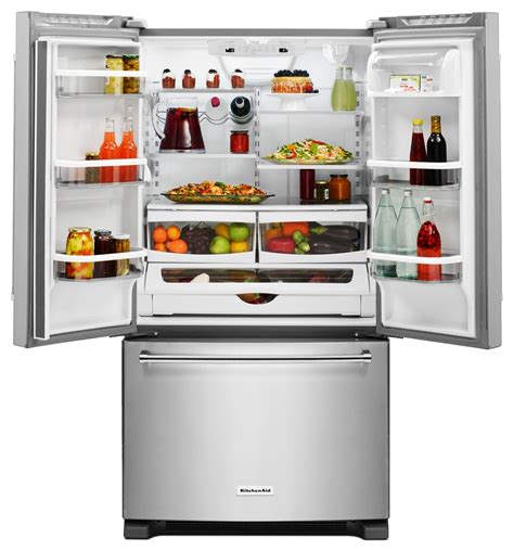 Kitchenaid 20 Cu Ft French Door Refrigerator With Interior Dispenser