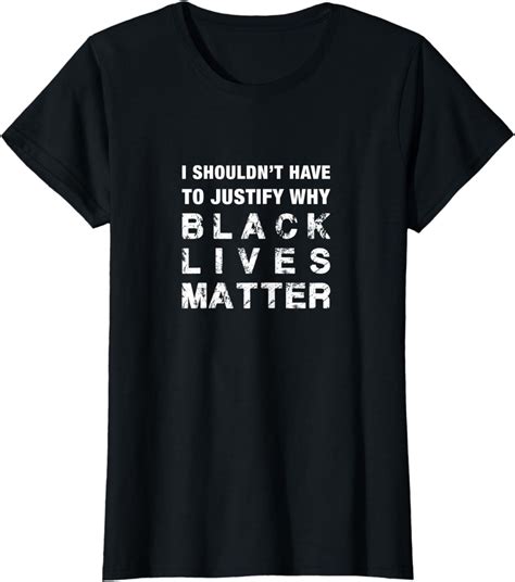 Womens Black Lives Matter Stamp Out Racism Political Slogan T Shirt