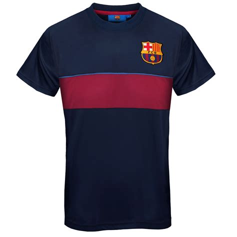 Fc Barcelona Official Soccer T Mens Poly Training Kit T Shirt Ebay