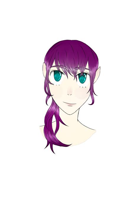 Girl Purple Hair Teal Eyes By Drayweeb101 On Newgrounds