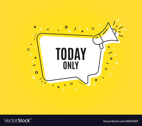 Today Only Sale Symbol Special Offer Sign Vector Image