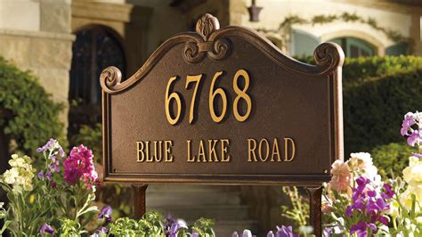 Why You Should Go For Lawn Address Signs Homesfeed