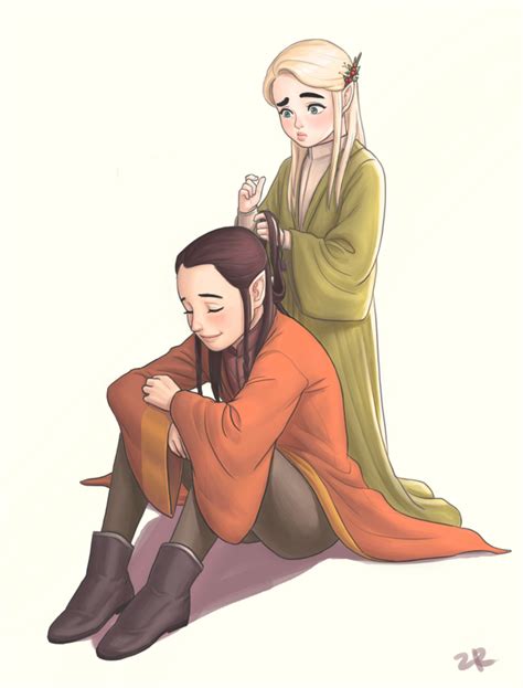 Elrond And Thranduil Happier Days Before The Burden Of Regin Over