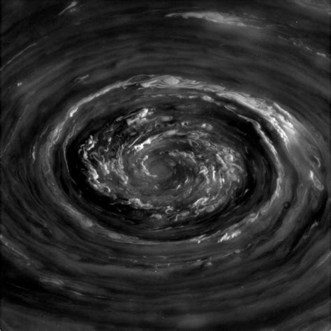 Vortex At Saturns North Pole Nasa Solar System Exploration