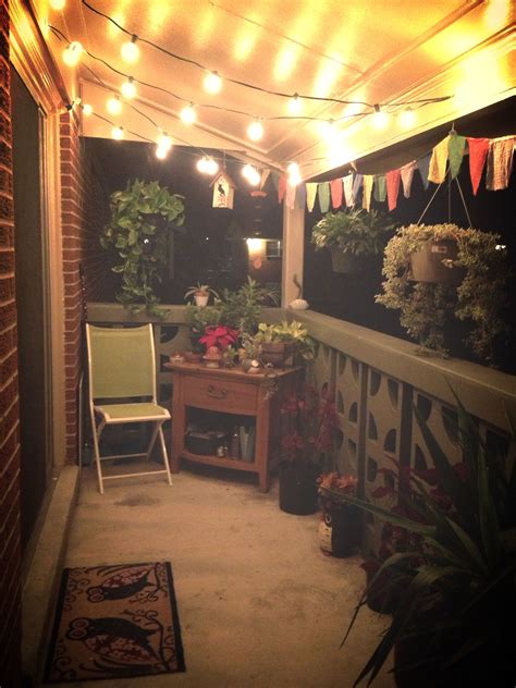 15 Small Balcony Lighting Ideas | Balcony decor, Balcony design ideas