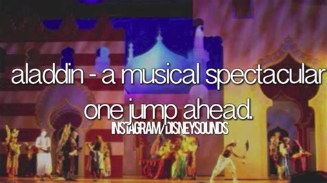 Disneys Aladdin A Musical Spectacular One Jump Ahead Sounds Youtube