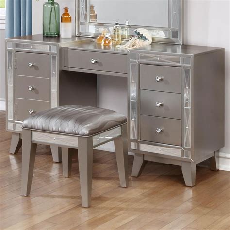 Discover vanities & vanity benches on amazon.com at a great price. Coaster Leighton 204927 Vanity Desk & Stool | Del Sol ...