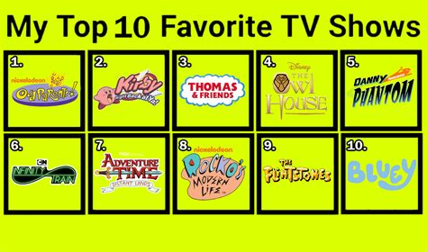 My Top 10 Favorite Tv Shows By Dudepivot47 On Deviantart