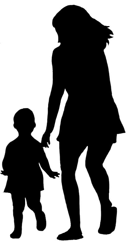 Mother And Child Silhouette Png Transparent Background Free Download