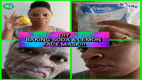 Diy Baking Soda And Lemon Face Mask For Dark Spots Youtube