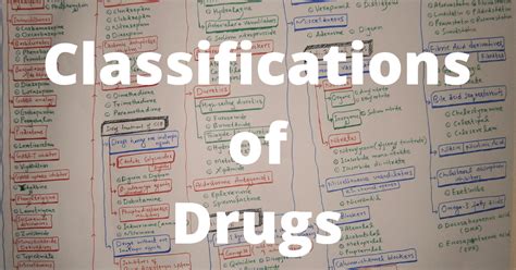 Classifications Of Drugs