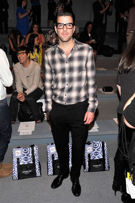 New York Fashion Week Spring 2014 Zachary Quinto Jonas Brothers
