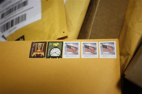 Postage Stamp On Envelope