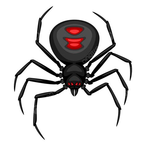 Black Widow Spider Silhouette Transparent Background Black Widow