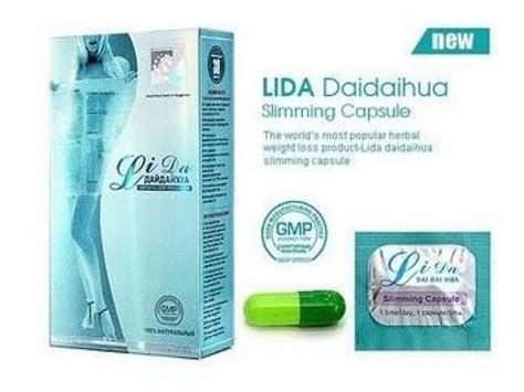 Lida Daidaihua Emagecedor 100 Natural Azul Original R 10990 Em