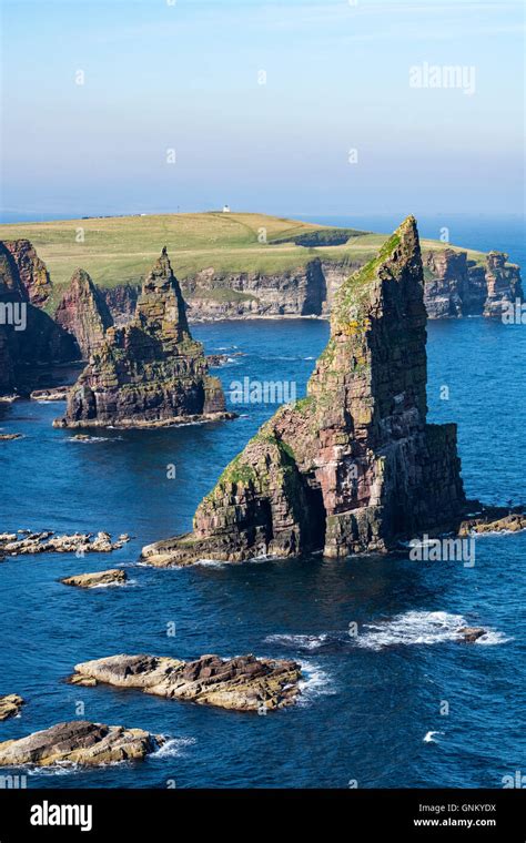 Sea Stacks At Duncansby Head Near John O Groats Caithness Highland