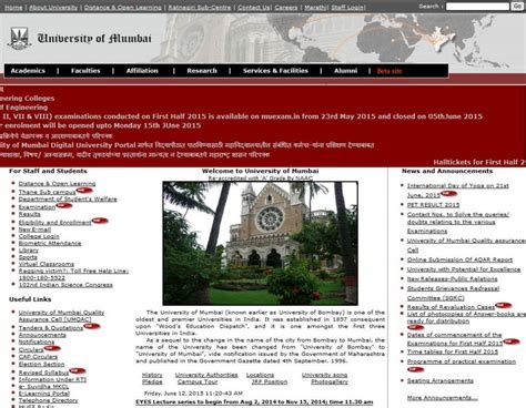 Mumbai University Website Address 2021 2022 Student Forum