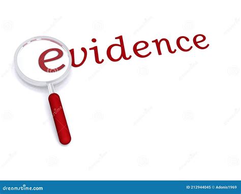 Evidence With Magnifying Glass Stock Illustration Illustration Of