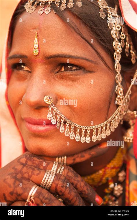 Traditional Indian Female Portrait Stock Photo Alamy